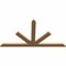 Ekena Millwork Saratoga Timber Gable Bracket, Western Red Cedar, 60"W x 32"H x 1 1/2"D x 3 1/2"F, 13/12 Pitch GBW060X32X0204SAR00SWR - alternate 2